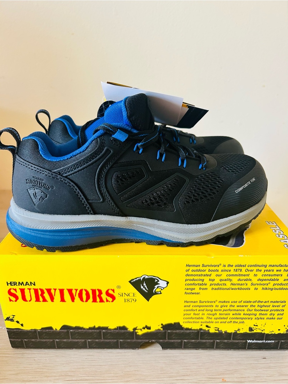 Herman Survivor women’s Black & Blue Athletic Work Shoe